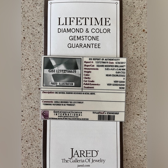 Jared engagement ring and matching band 💍 - Picture 6 of 9